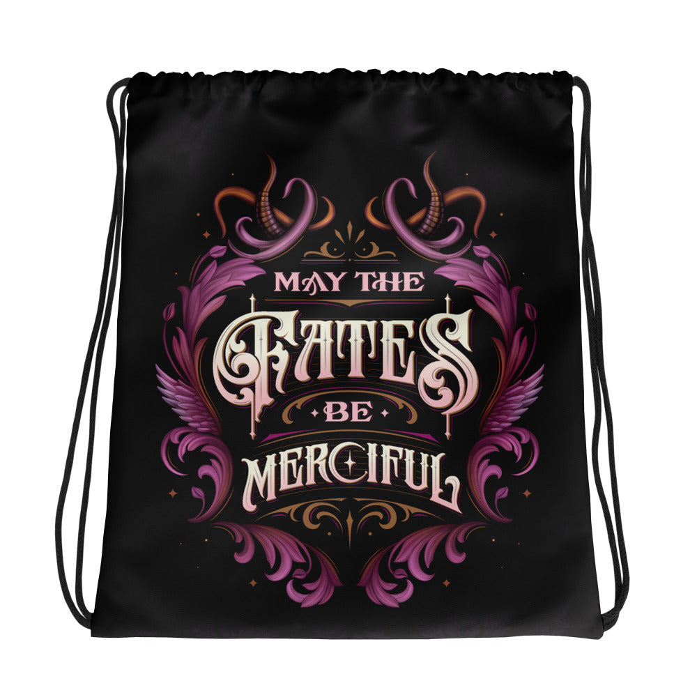 MAY THE FATES BE MERCIFUL DRAWSTRING BAG