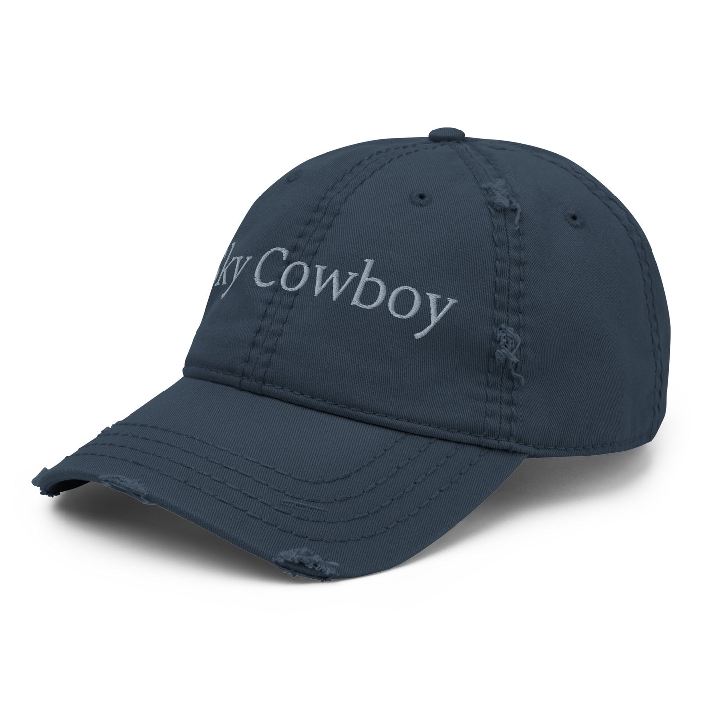 Sky Cowboy Distressed Dad Hat