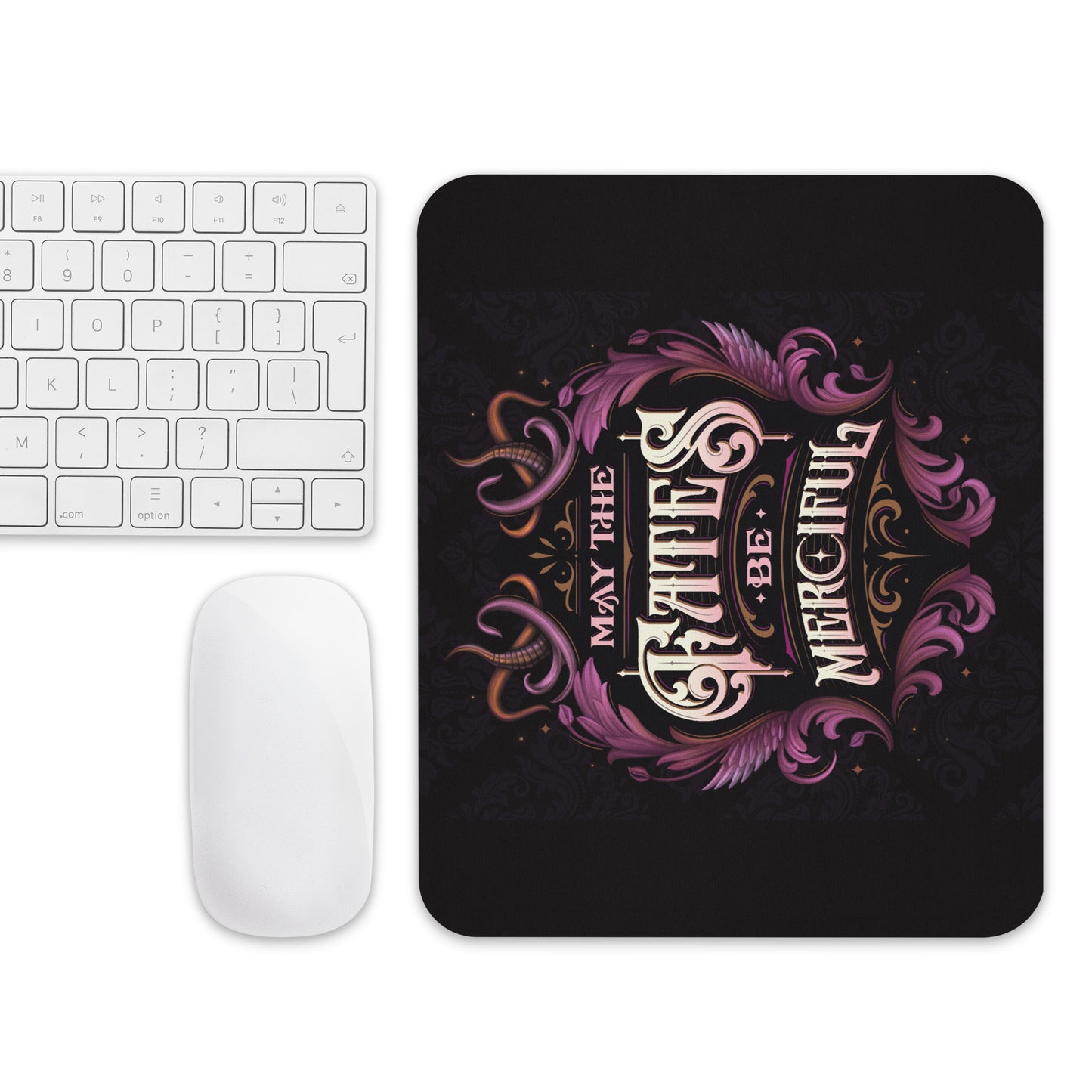 MAY THE FATES BE MERCIFUL MOUSE PAD