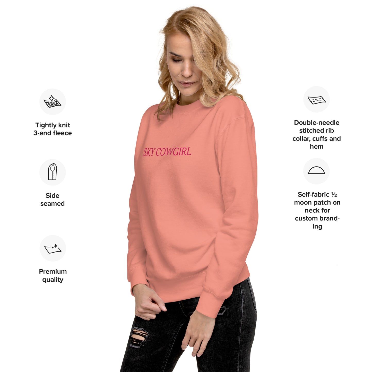 Sky Cowgirl Premium Sweatshirt